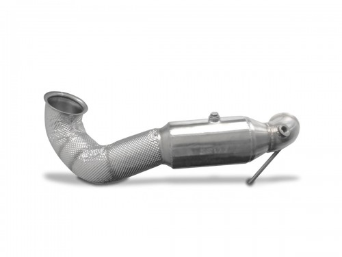HJS ECE Downpipe 3.5" for Mercedes A45/ CLA45/ GLA45 AMG