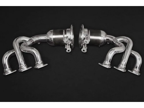 Capristo Porsche 992 GT3 manifolds removing OPF filters