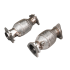 Downpipe with sports catalytic converter
